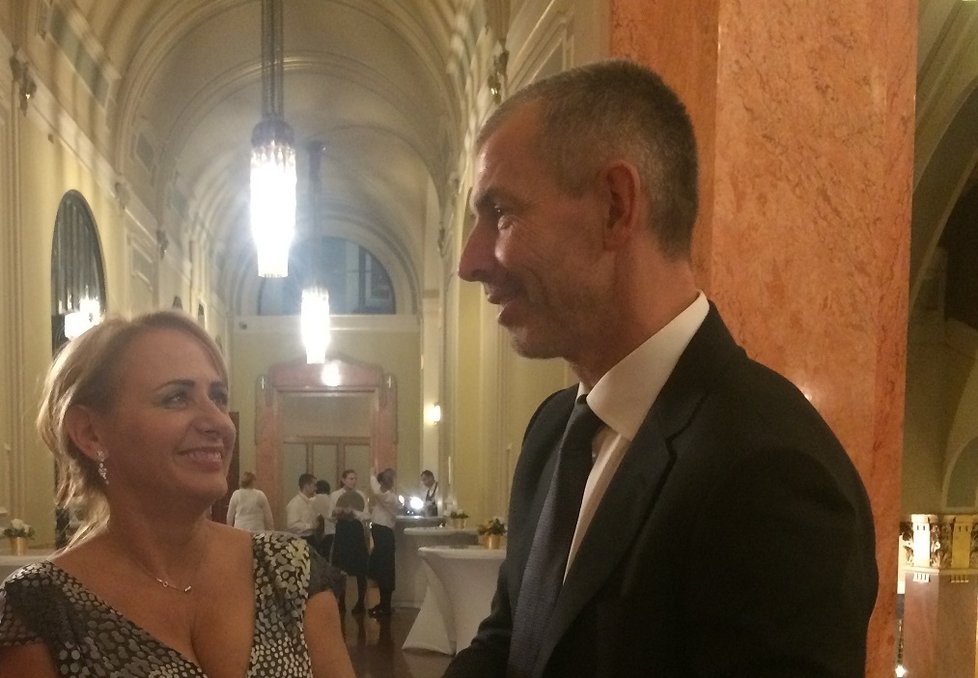 Exprimátorka Adriana Krnáčová a její partner Petr Michovský.