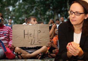 Primátorka Adriana Krnáčová vyzvala k pomoci uprchlíkům.