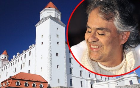 Andrea Bocelli si bratislavský Hrad nikdy neprohlédně.