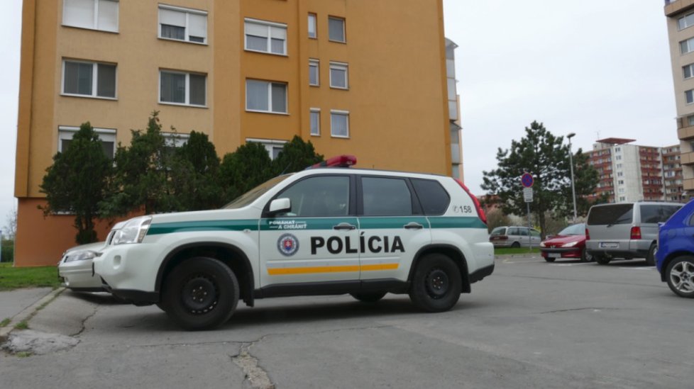 Policie na místě činu.