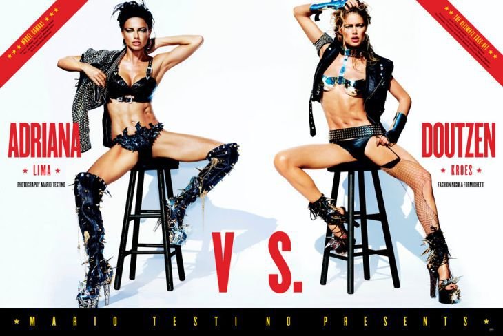 Adriana Lima a Doutzen Kroes v sexy pózách pro V Magazine.