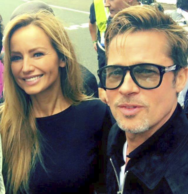 Adriana Sklenaříková a Brad Pitt