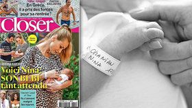 Adriana Sklenaříková ukázala novorozenou dceru v časopisu Closer.