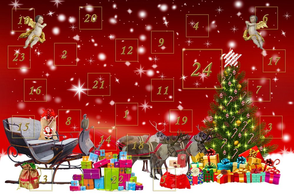 Adventní kalendář odpočítává 24 dní spojených s křesťanskými Vánocemi a dobou adventu