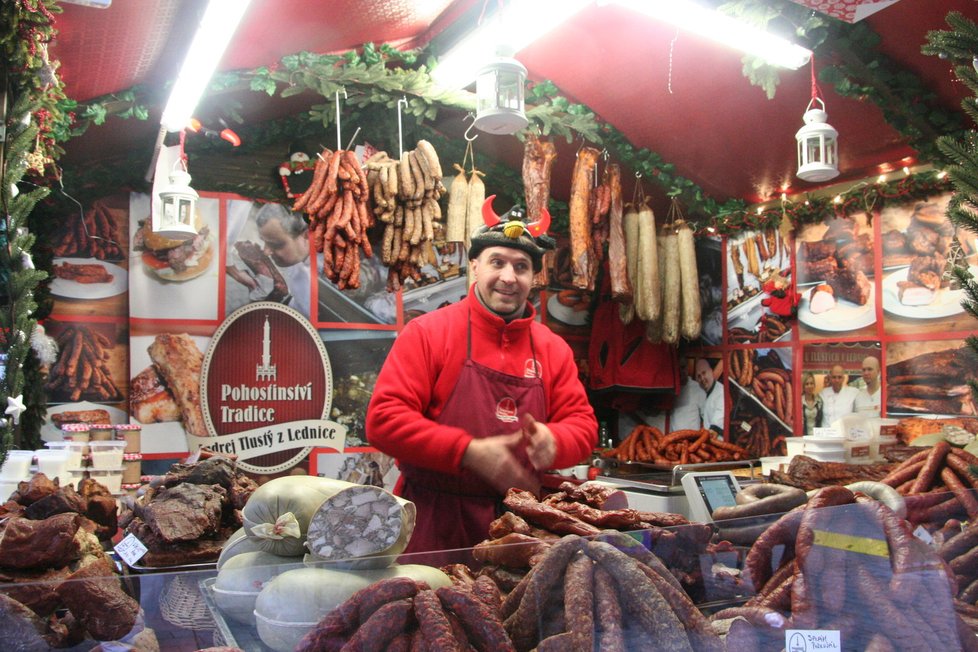 Vánoční trhy v Brně na náměstí Svobody