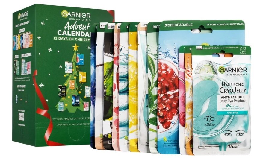 Adventní kalendář Skin Naturals, Garnier, 800 Kč, koupíte v síti drogérií