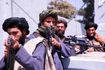 Jednotky Tálibánu v Kábulu.