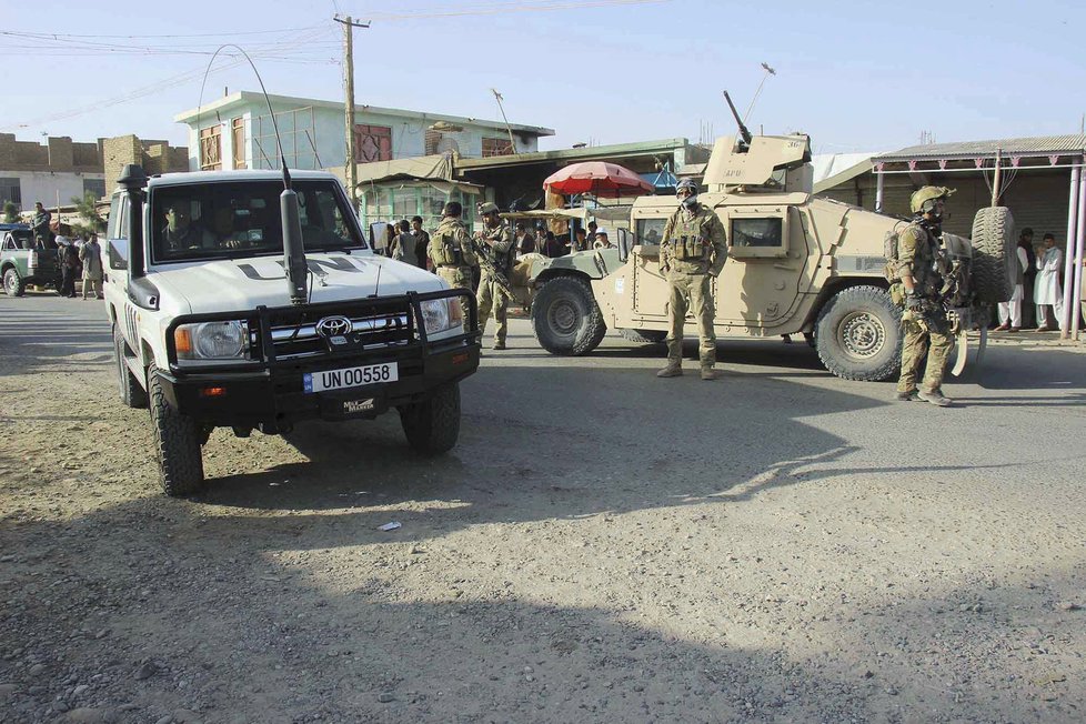 Afghánské bezpečnostní síly ve městě Kunduz