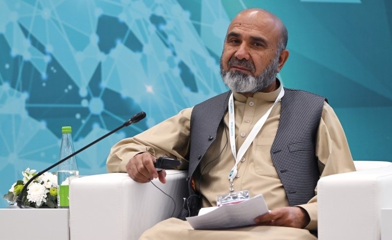 Profesor Muhammad Zadrán, šéf oddělení historie Afghánské akademie věd na konferenci v Kazani (19. 5. 2023)