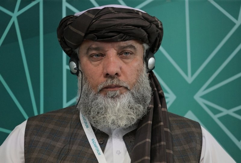 Nuriddín Azízí, úřadující ministr průmyslu a obchodu Afghánistánu, na konferenci KazanForum  (18. 5. 2023)