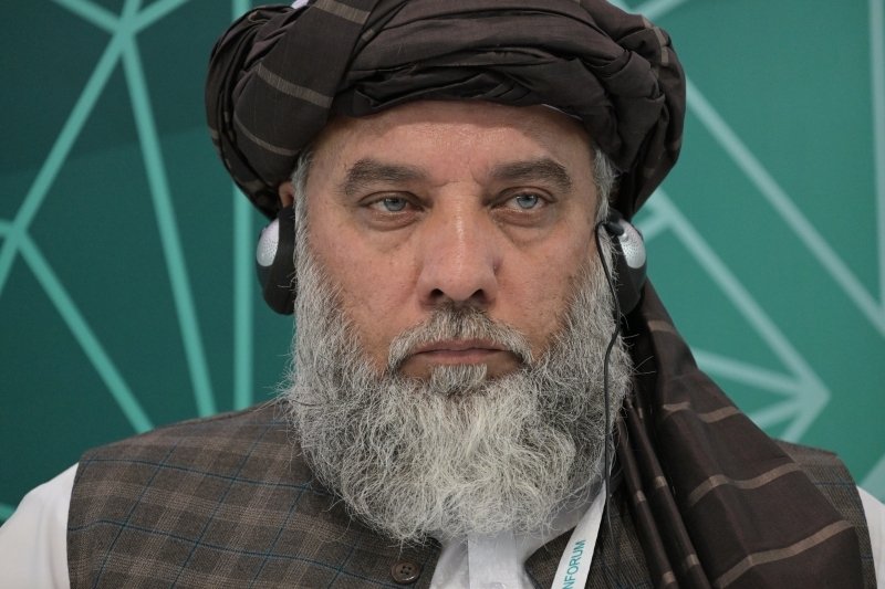 Nuriddín Azízí, úřadující ministr průmyslu a obchodu Afghánistánu, na konferenci KazanForum  (18. 5. 2023)