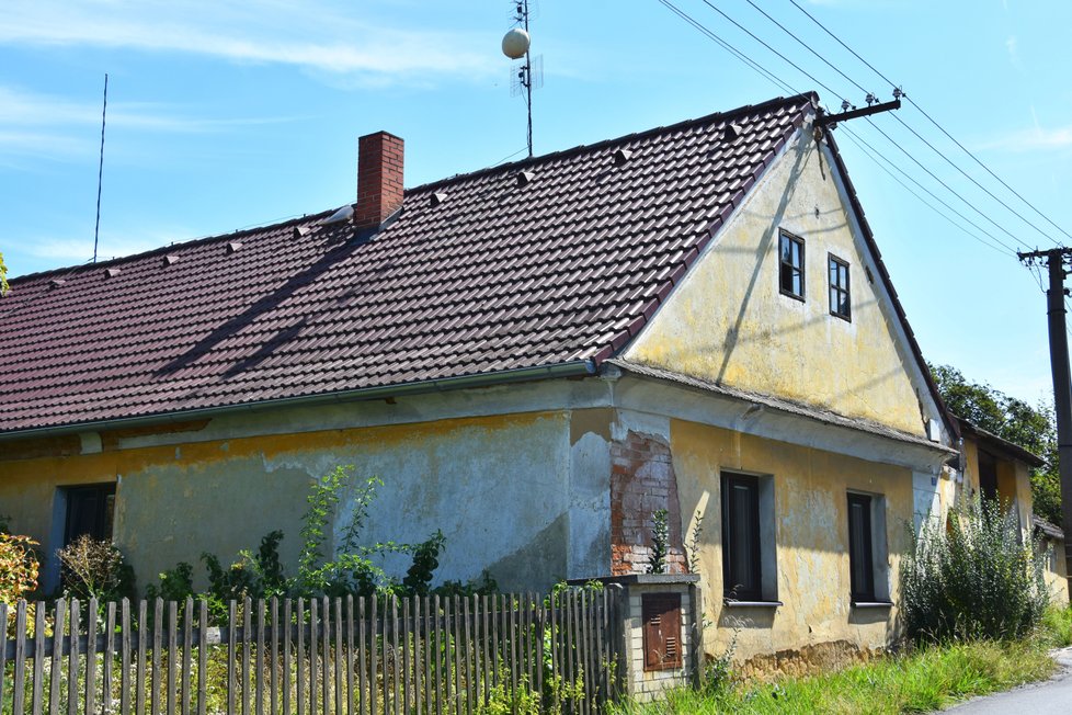 Dům v Mokruších, ze kterého Patrik Štěpánek (+25) pocházel.