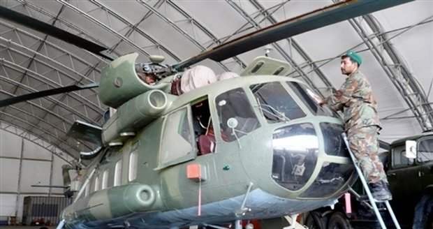 Vrtulník MI-17 v Afghánistánu