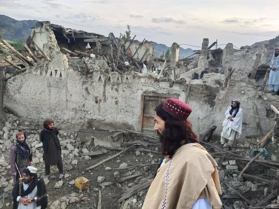 Afghánistán zasáhlo silné zemětřesení, (22.06.2022).