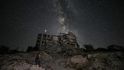 Budovy zničené předchozím bombardováním ve městě Ariha v Sýrii