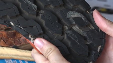Ručně šité boty z pneumatik