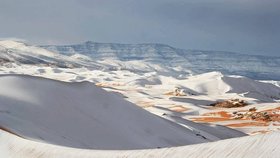 Sníh na Sahaře