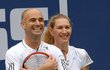 Andre Agassi se Steffi Grafovou byli hvězdami tenisového večera.