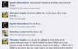 Facebooková komunikace mezi Dopitou a Hanychovou