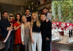 Agáta Hanychová slavila Vánoce s celou svou rodinou o 4 dny později.