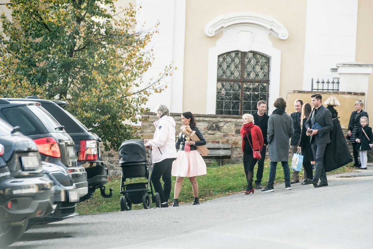 Křest dcery Agáty Prachařové a Jakuba Prachaře