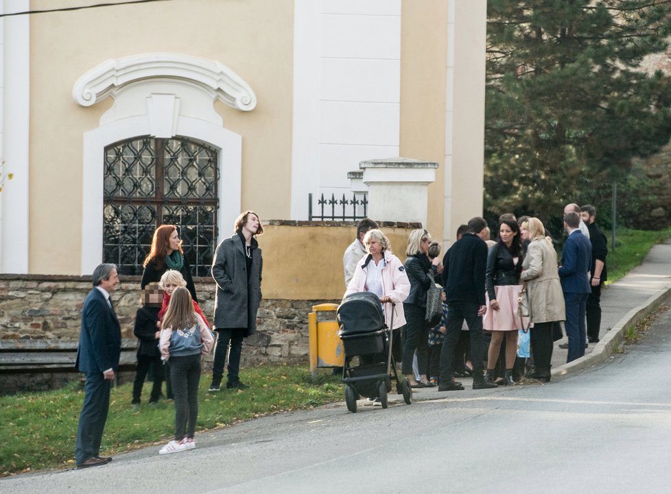 Křest dcery Agáty Prachařové a Jakuba Prachaře