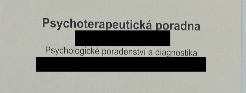 Modelka navštívila psychologa.