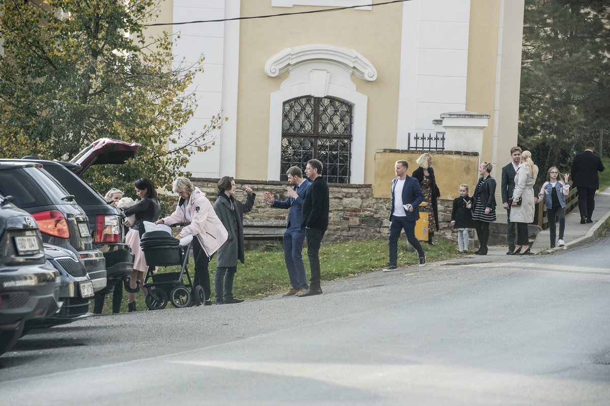 Křest proběhl v unětickém kostele Nanebevzetí Panny Marie