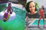 Agáta schytala kritiku za zelený bazén