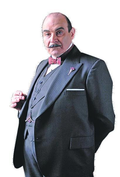 Nejznámější a pro mnohé nenahraditelným představitelem Poirota je herec David Suchet. V 74 epizodách seriálu ho hrál po dobu 24 let.