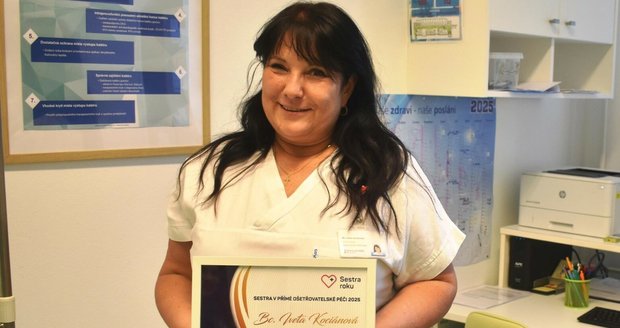 Sestra roku Iveta Kociánová (57) z Nemocnice AGEL z Nového Jičína.