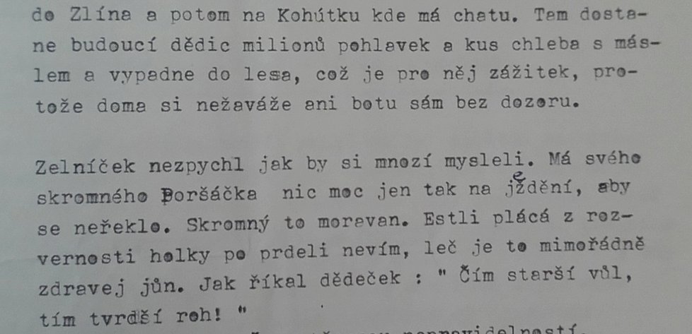 Zprávy agenta LANGRA byly psány v dosti ironickém tónu.