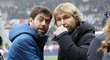 Boss Juventusu Andrei Agnelli (vlevo) a Pavel Nedvěd