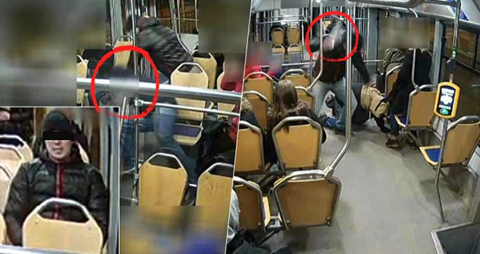 Agresorovi (27) z tramvaje nyní hrozí až 12 let vězení.