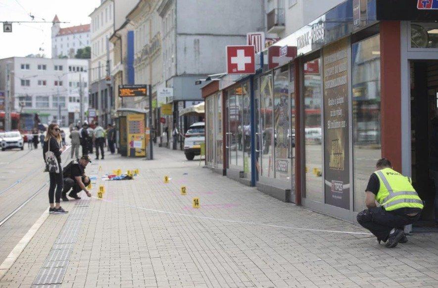 Útok agresora v Bratislavě.
