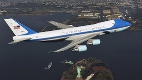 Přelet letadla Air Force One nad New Yorkem