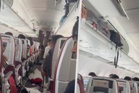 Šokující video ukazuje zkázu na palubě: Prudký propad letadla o desítky metrů!