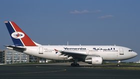 Airbus A 310 jemenských aerolínií Yemenia