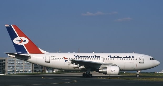 Airbus A 310 jemenských aerolínií Yemenia