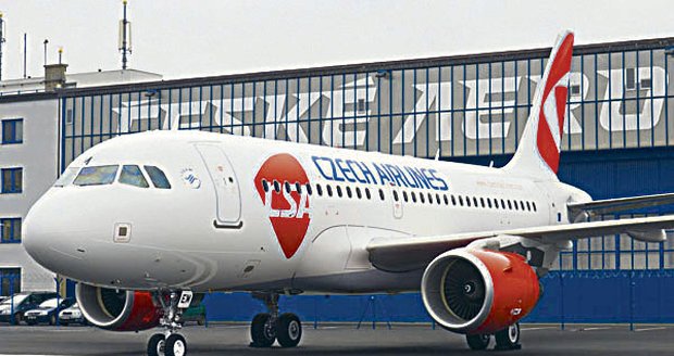 Airbus A319 Českých aerolinií. V tomto letadle budou moci lidé znovu létat z Prahy do Bejrútu.