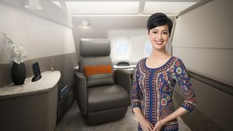 Singapore Airlines ukázaly nový interiér Airbusu A380. Je to hotel v oblacích