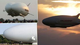 Na nebi se objevilo „monstrum“: Vzlétla hybridní vzducholoď Airlander 10