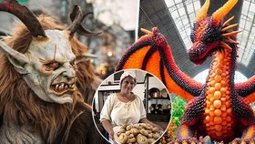 Tipy na víkend: Krampusové procitají! Balonkový drak v Brně a akce na zámcích