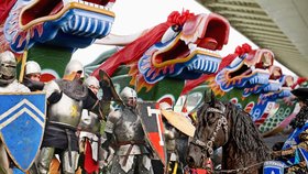 Tipy na víkend: Draci na Vltavě, husitská bitva, den koní i hry na Kačině