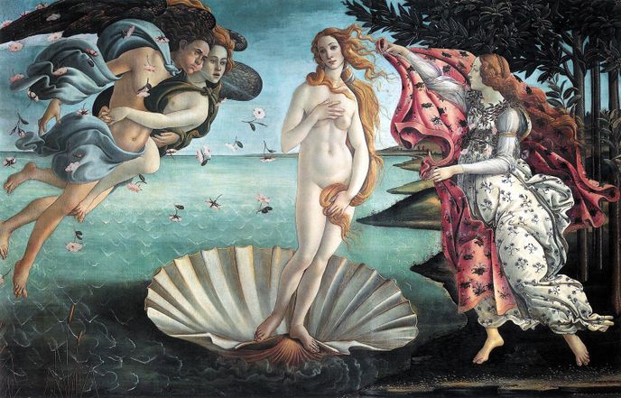 Sandro Botticelli: Zrození Venuše