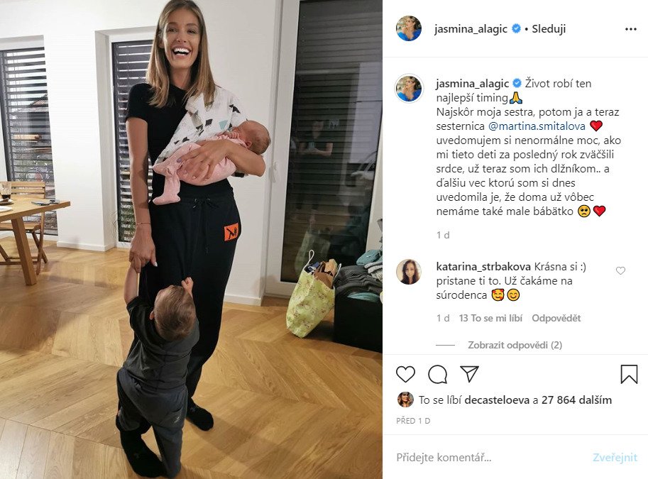 Jasmina Alagič si užívá rodinné štěstí