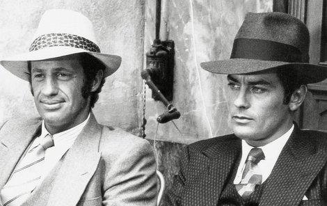 Alain Delon a Jean-Paul Belmondo se sešli v roce 1970 ve snímku Borsalino.