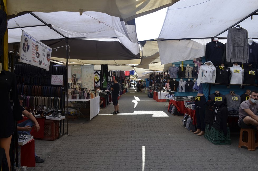 Lokální bazar v tureckém městě Alanya