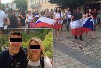 Češi, omlouváme se za vraždu Michala a Anny, zní Albánií a vlajou české vlajky