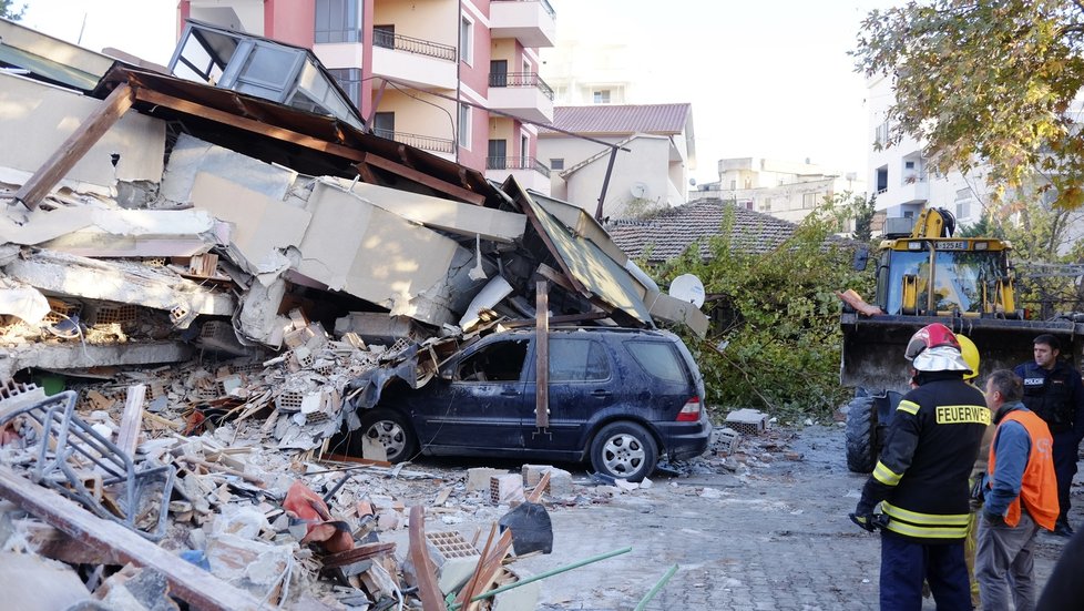Silné zemětřesení zasáhlo Albánii (26. 11. 2019)